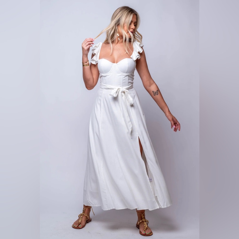 Petal & Pup White Maxi Dress
